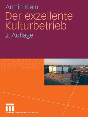 cover image of Der exzellente Kulturbetrieb